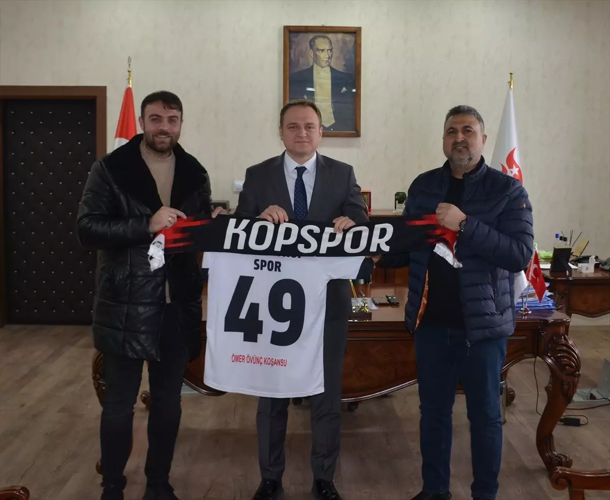 Kopspor Başkanı\'ndan Kaymakama Ziyaret