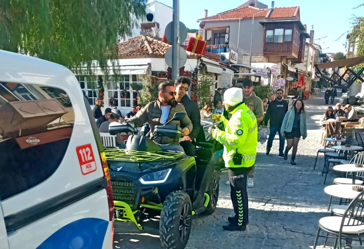 Çeşme\'de Motosiklet Denetimi