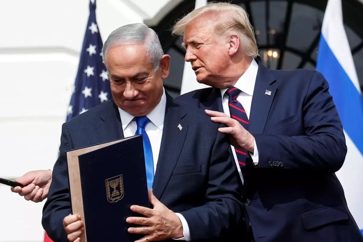 Donald Trump\'tan dikkat çeken küfürlü Netanyahu paylaşımı