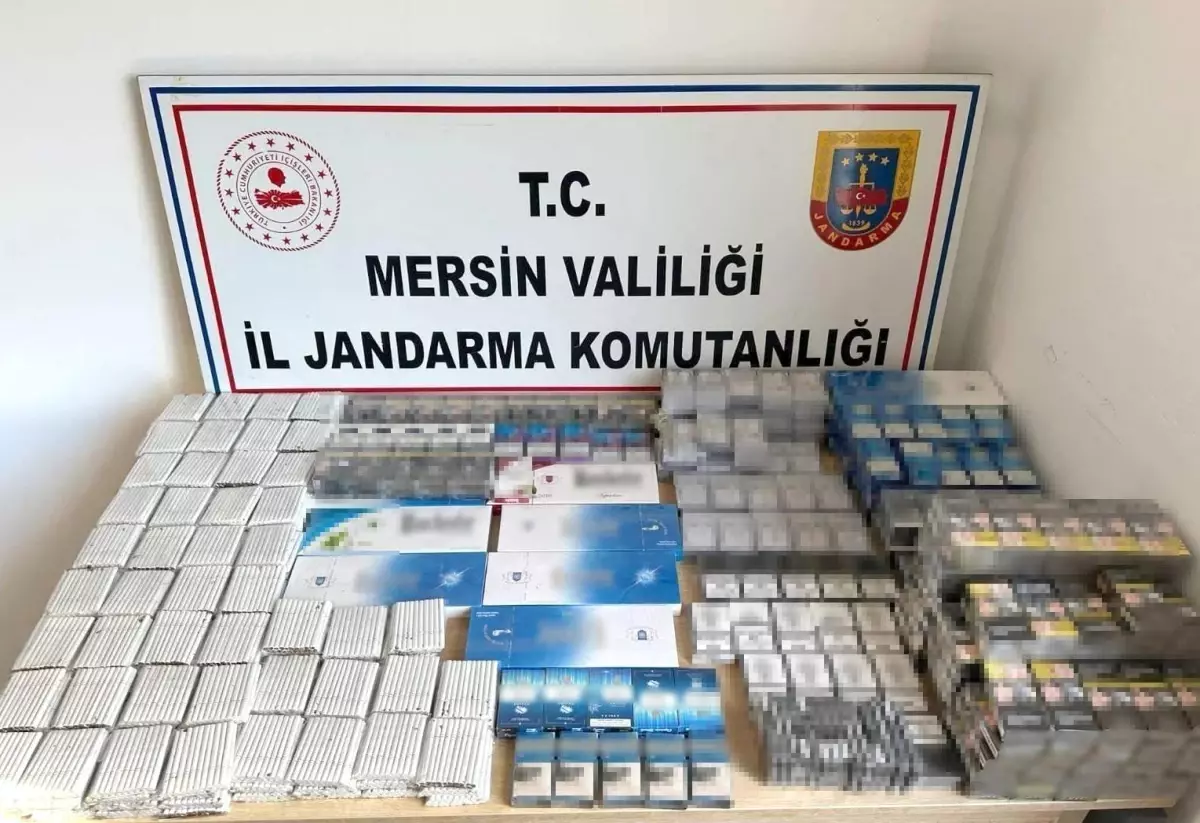 Mersin\'de Kaçak Sigara Operasyonu