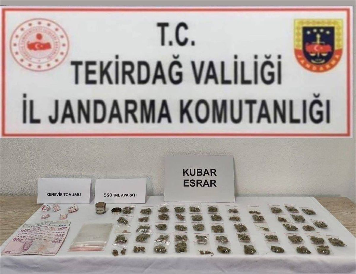 Tekirdağ\'da Uyuşturucu Operasyonu: 5 Gözaltı