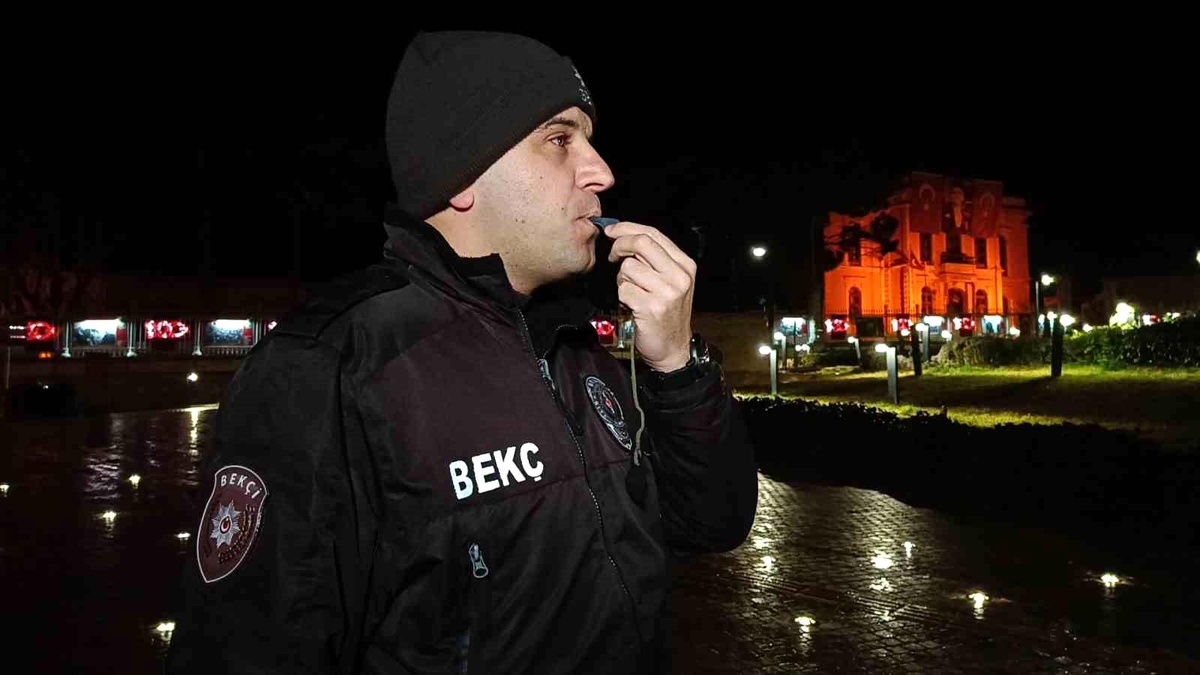 Edirne\'de Gece Kartalları Güvenliği Sağlıyor