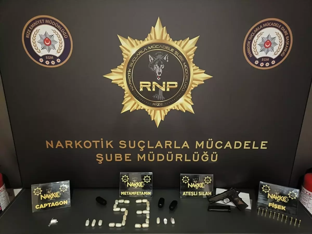 Rize\'de Uyuşturucu Operasyonu: 2 Tutuklama