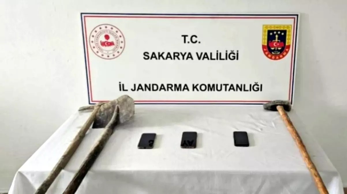 Define Kazısı Yapan 11 Şüpheli Jandarma Tarafından Yakalandı