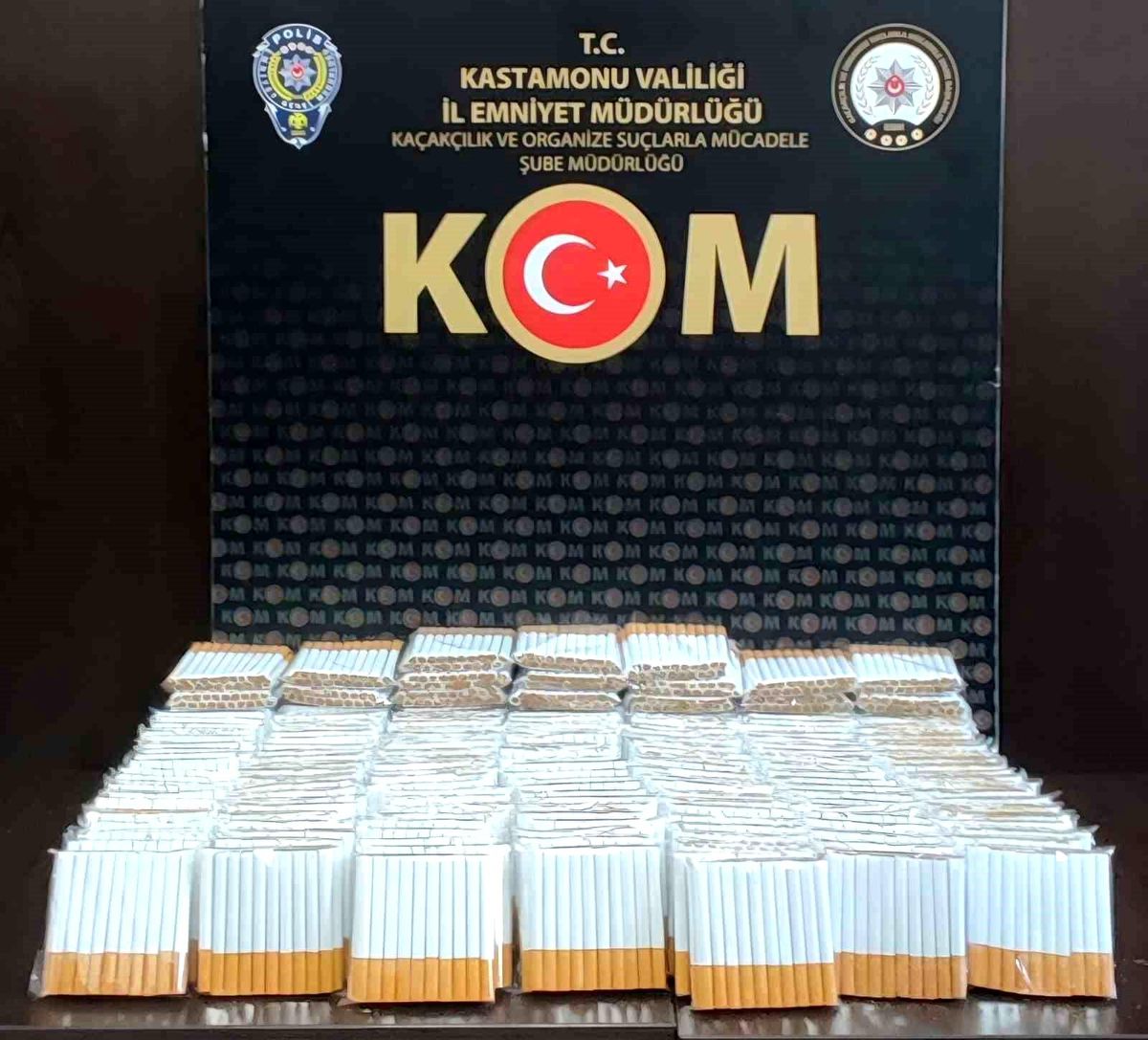 Kastamonu\'da Kaçak Doldurulmuş Makaron Operasyonu