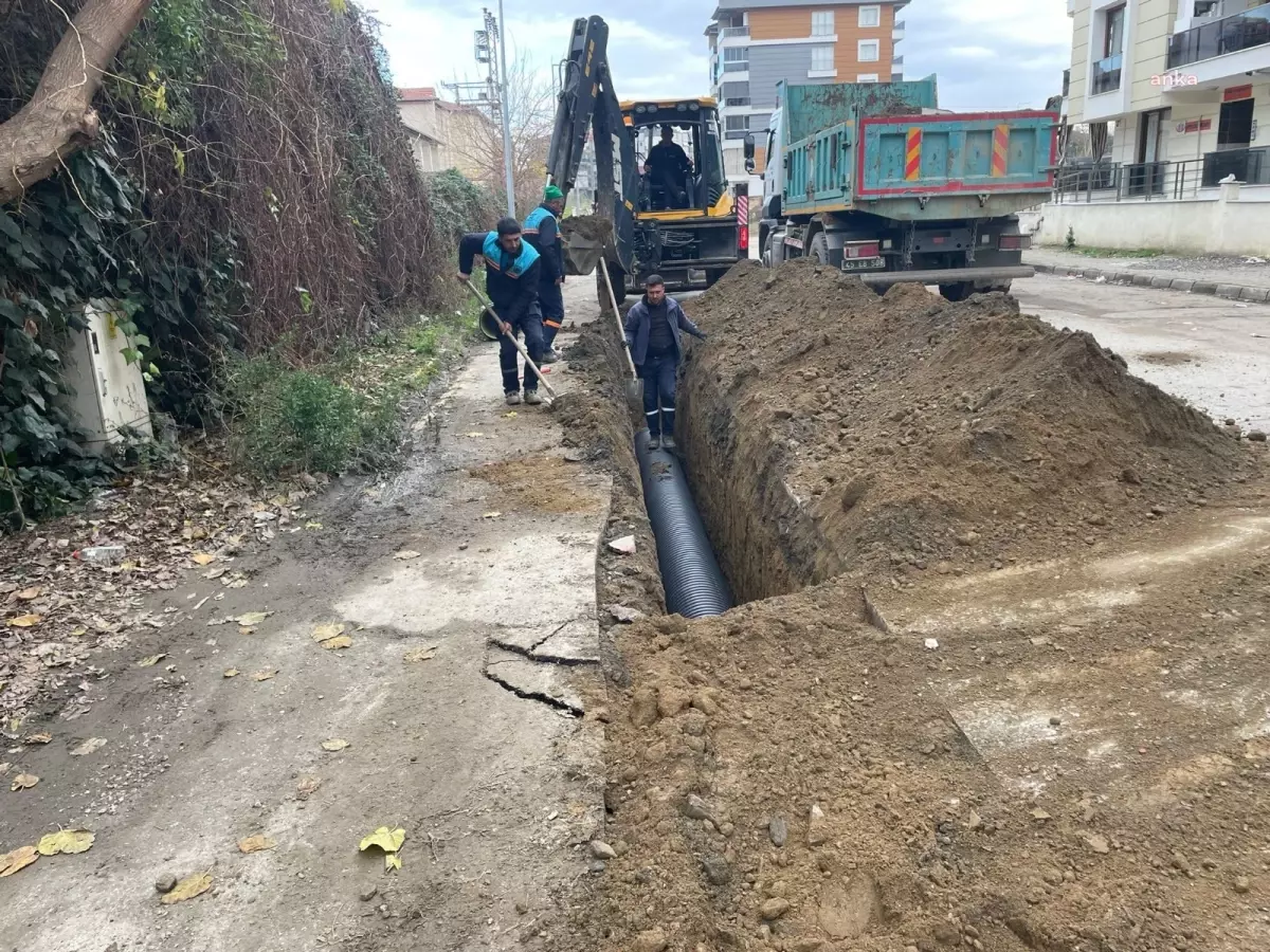 Manisa\'da Yağmur Suyu Hattı Çalışması Taşkın Sorunlarını Giderdi