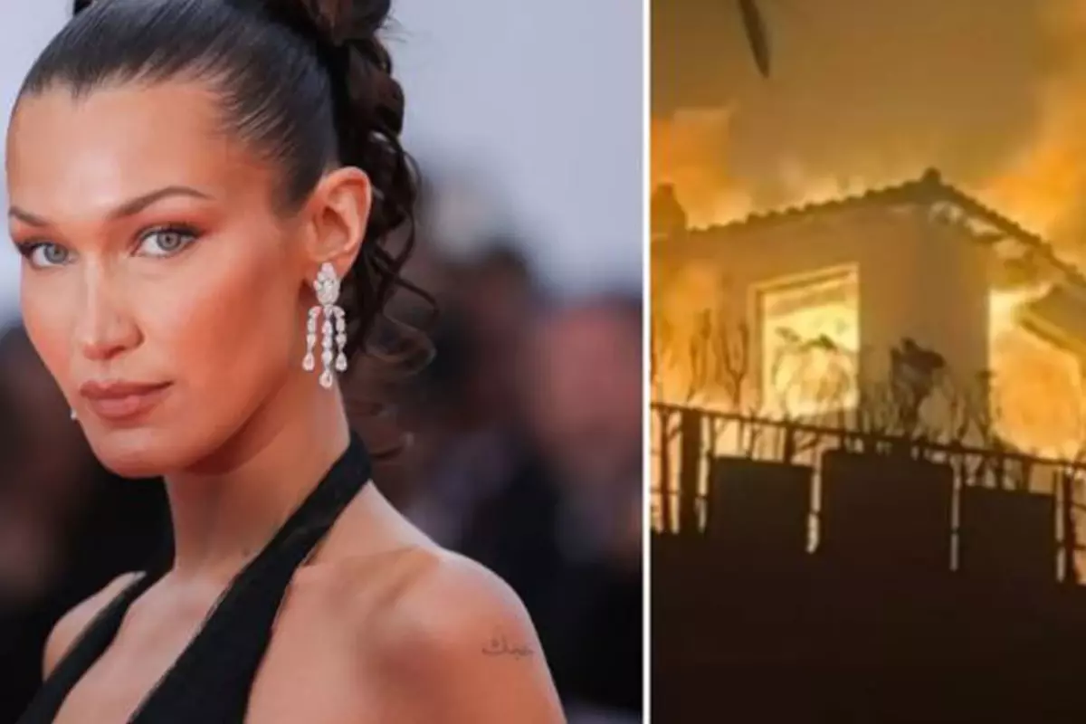 Bella Hadid Los Angles\'taki yangında kül olan evinin fotoğrafını paylaştı