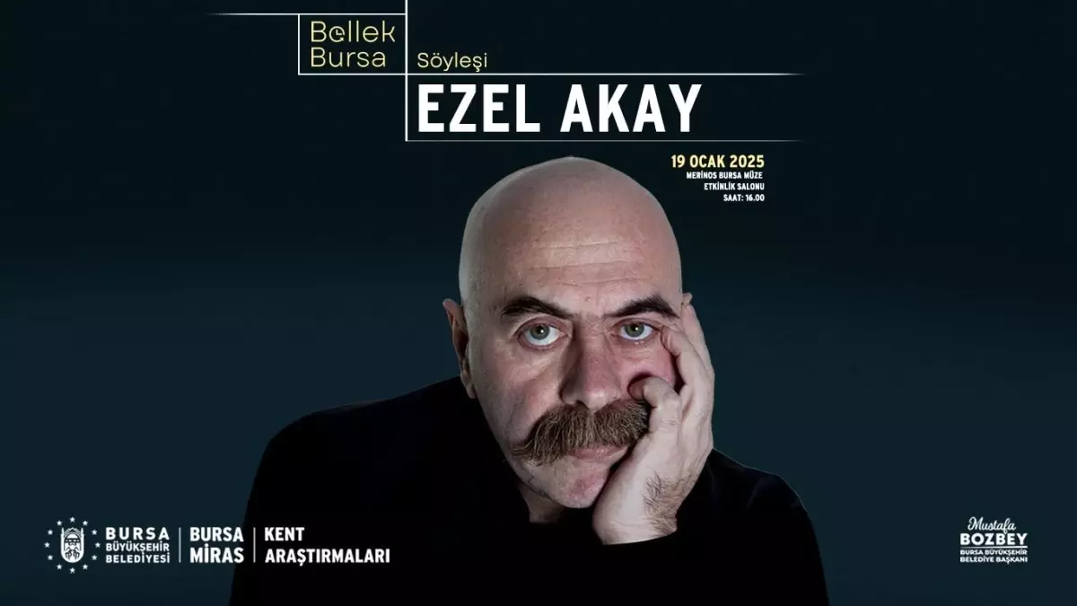 Bursa Bellek-Kent Söyleşileri Başlıyor: İlk Konuk Ezel Akay