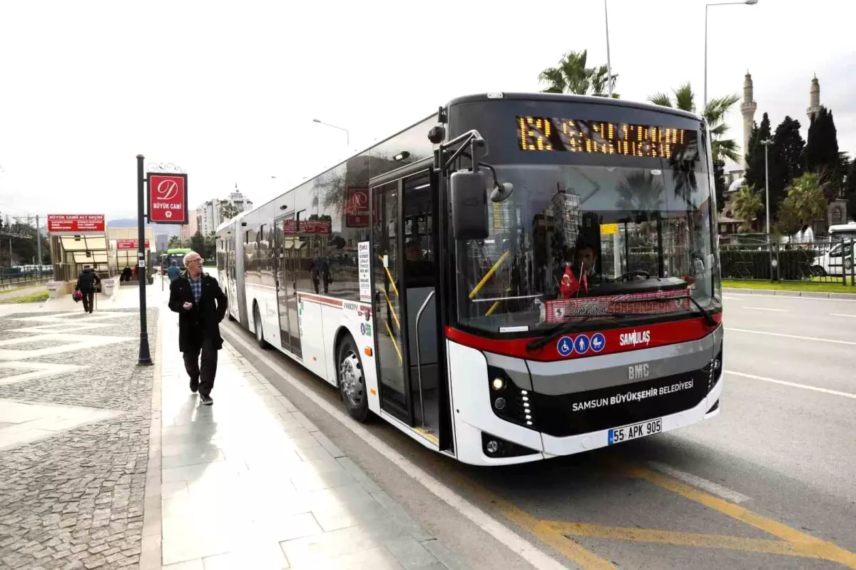 Samsun\'da E2 Ekspres Otobüs Hattı Hizmete Açıldı