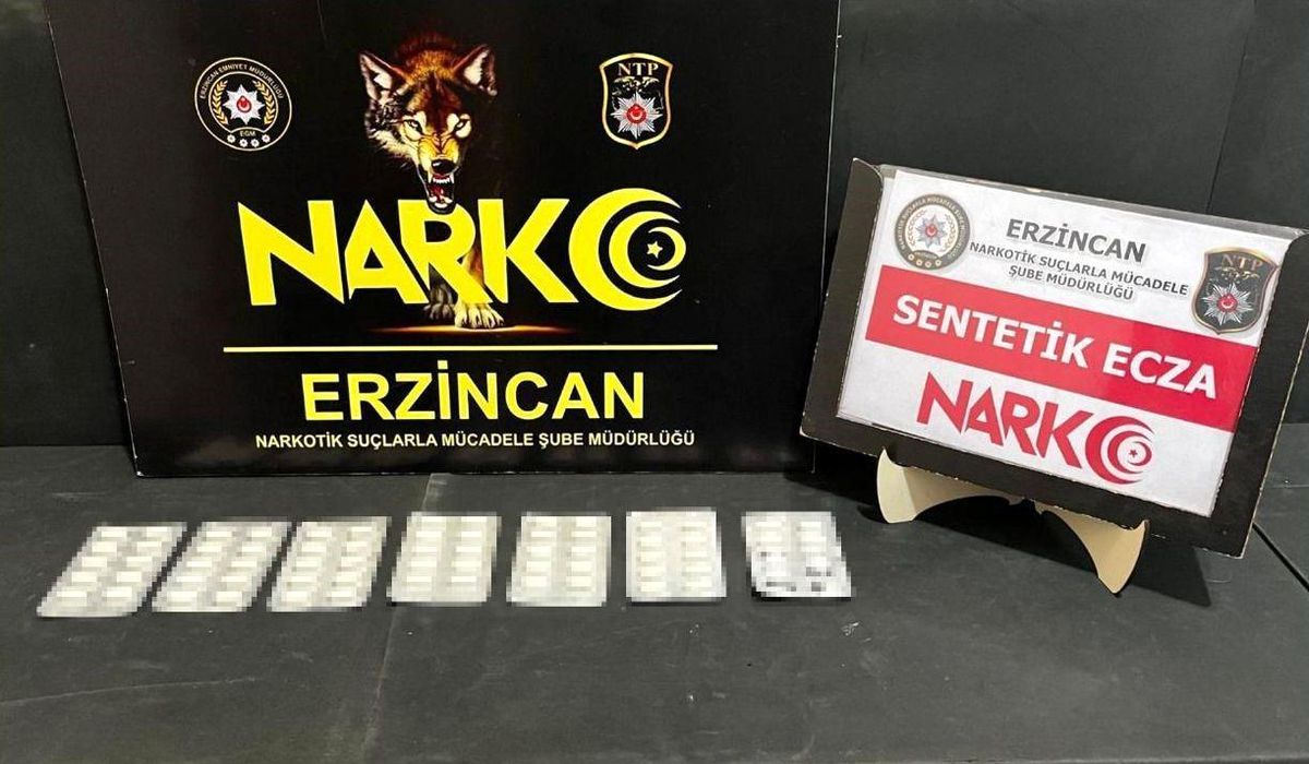Erzincan\'da 64 Sentetik Hap Ele Geçirildi