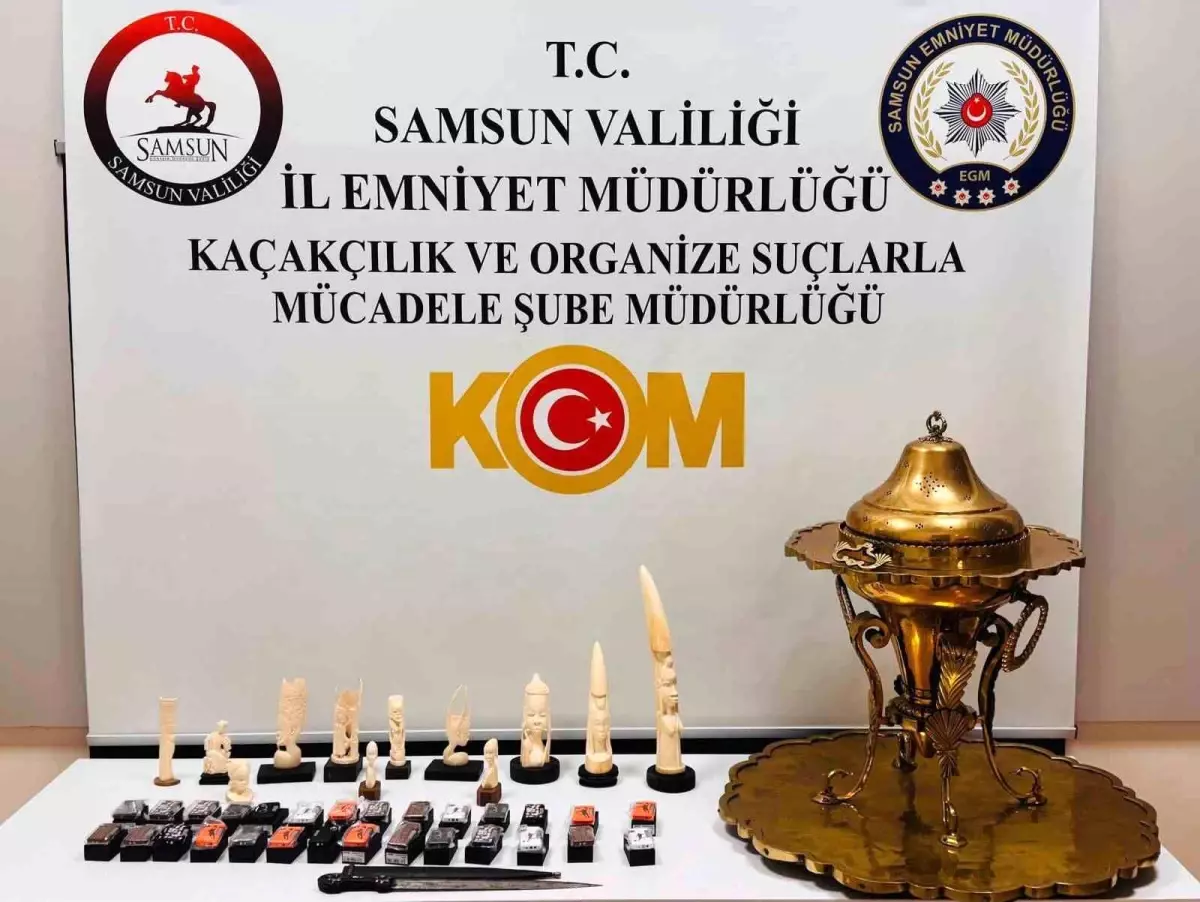 Samsun\'da Tarihi Eser Kaçakçılığı Operasyonu