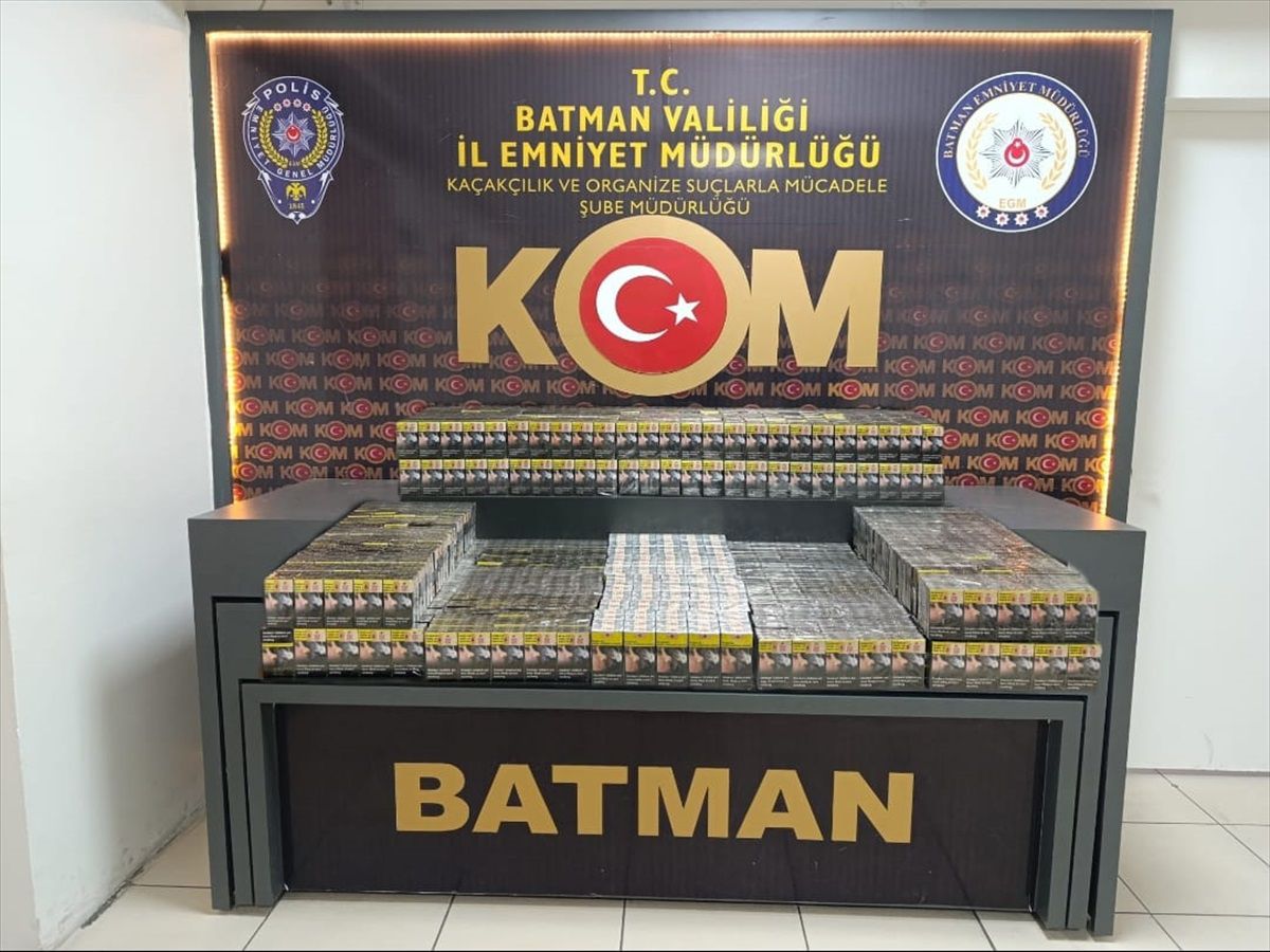 Batman\'da 1940 Paket Kaçak Sigara Ele Geçirildi