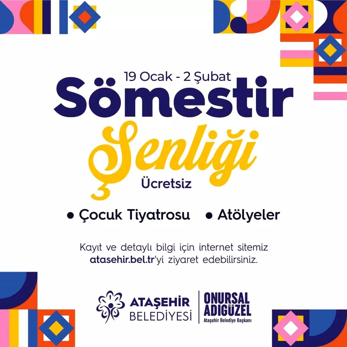 Ataşehir Belediyesi\'nden Ücretsiz Sömestir Şenliği