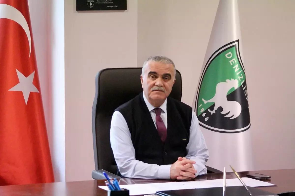 Denizlispor\'un Yeni Başkanı Mehmet Uğur Tatar\'dan Açıklamalar