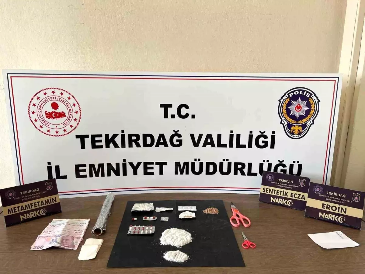 Tekirdağ\'da Uyuşturucu Operasyonu: 9 Tutuklama