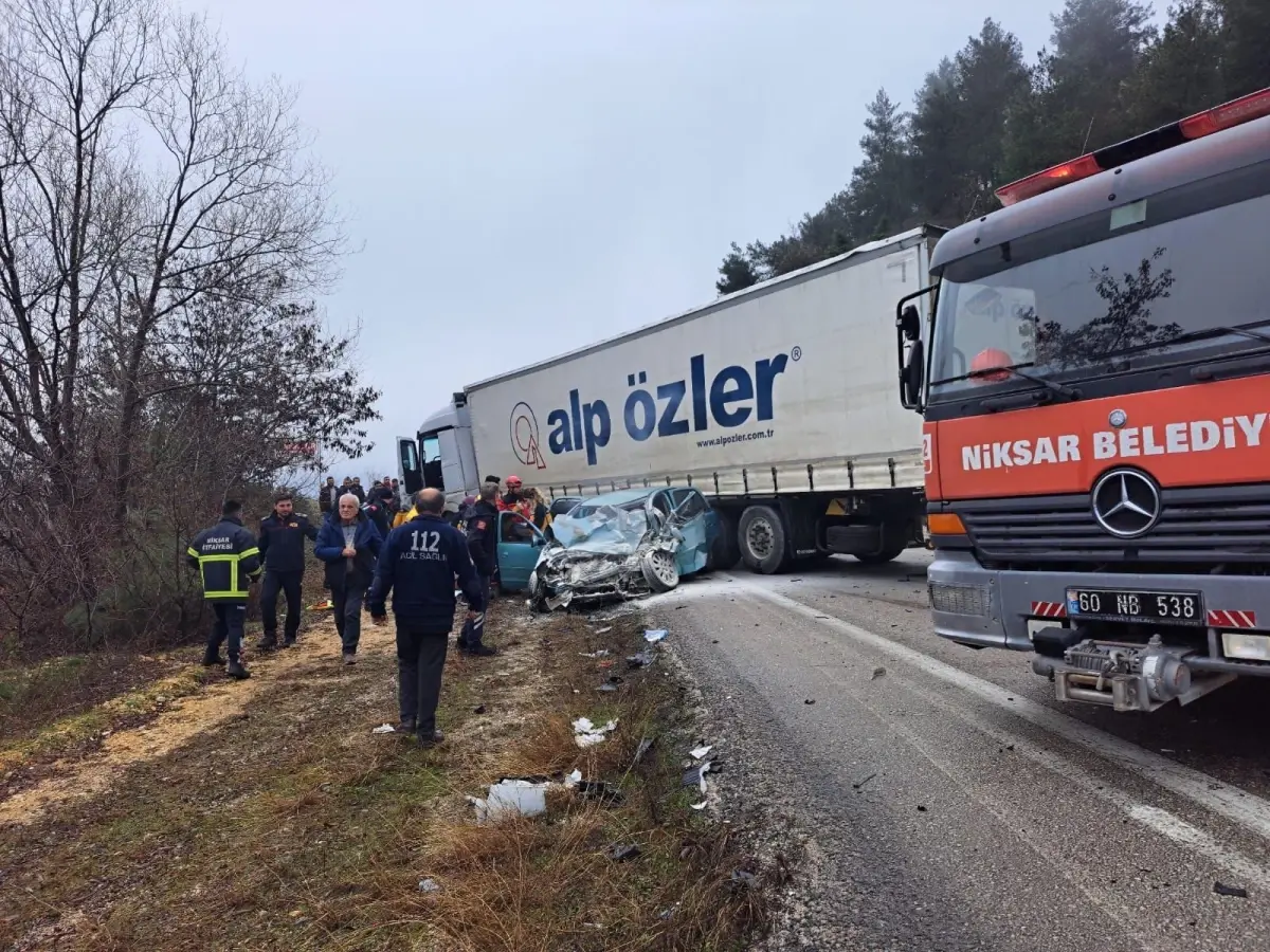 Tokat\'ta trafik kazası: 2 kişi hayatını kaybetti