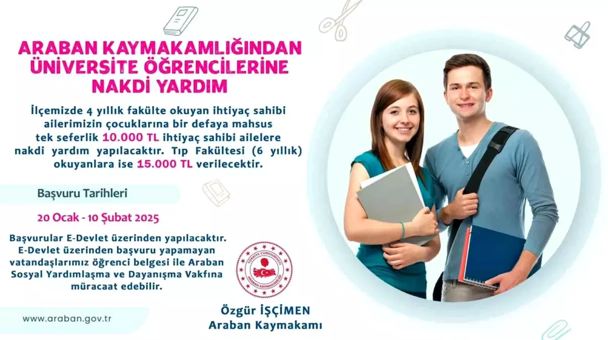 Gaziantep\'te Eğitim Yardımı Duyurusu