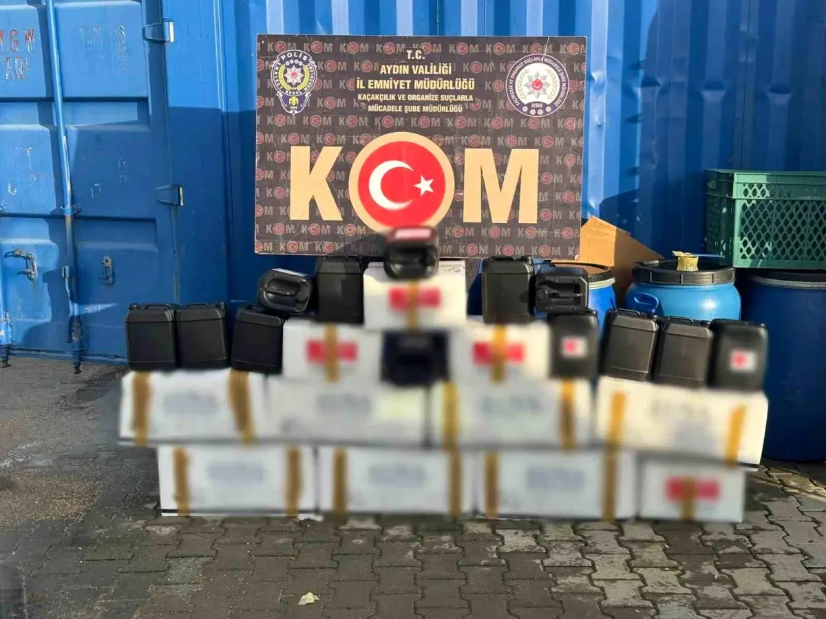 Aydın\'da 220 Litre Etil Alkol Ele Geçirildi