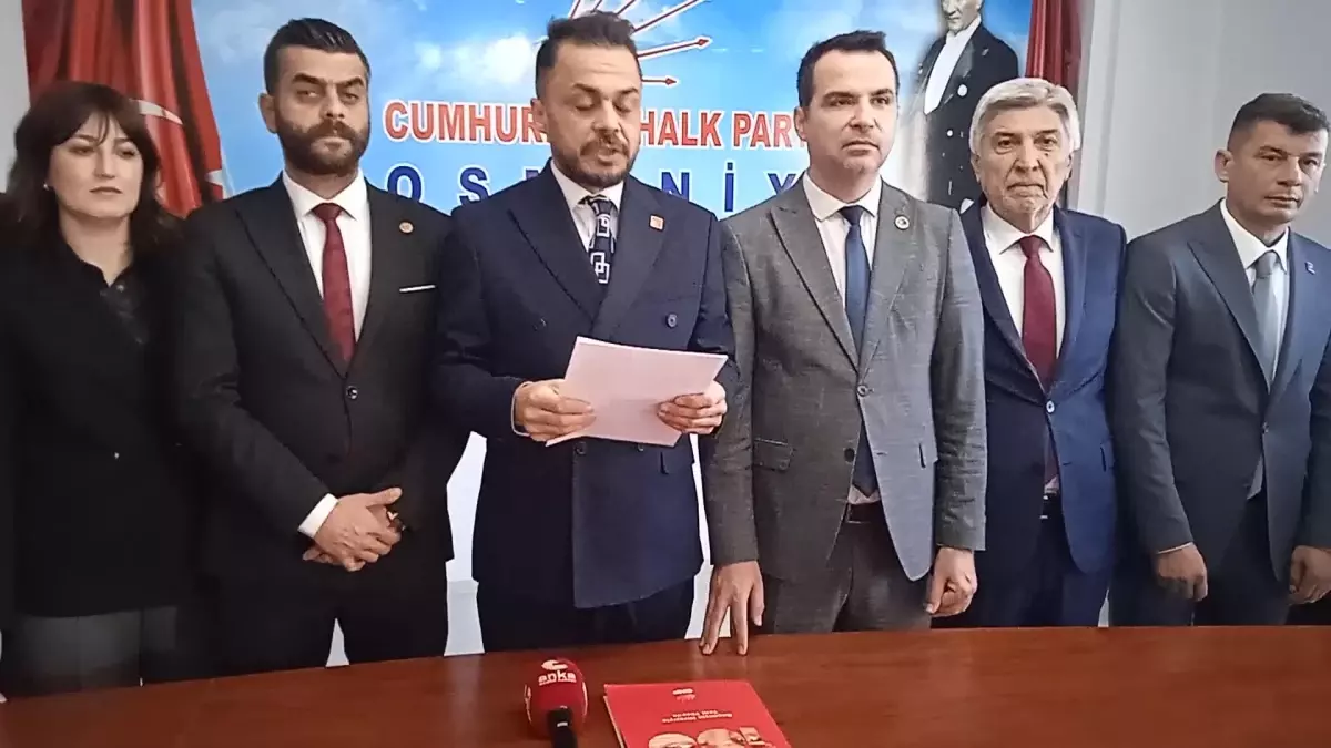 CHP Osmaniye\'den İçme Suyuna Yüzde 600 Zam Açıklaması
