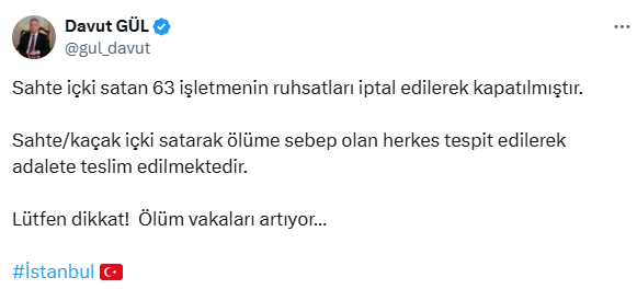 Sahte içki ölümleri sonrası İstanbul'da 63 işletme kapatıldı