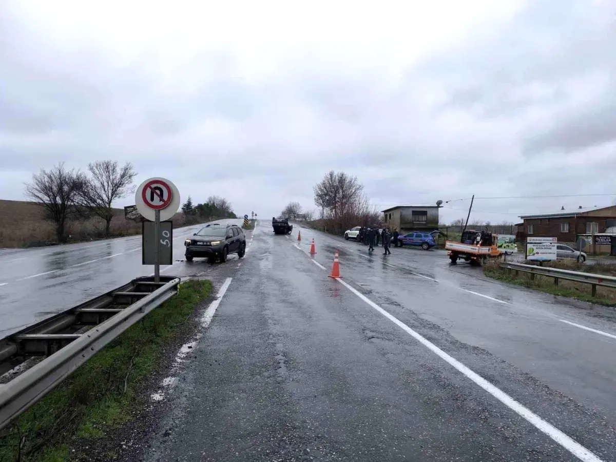 Tekirdağ\'da Trafik Kazası: 1 Yaralı