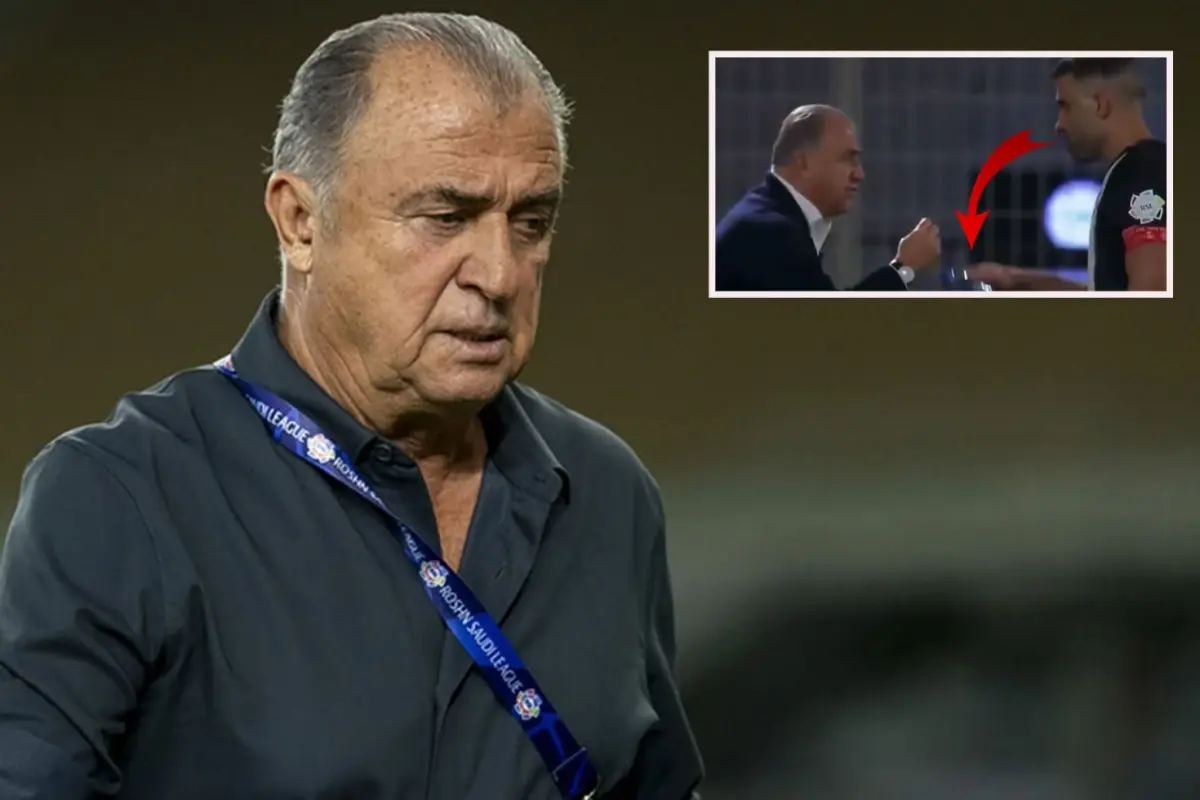 Futbolcusu Fatih Terim\'in yüzüne su fırlattı, her gören aynı yorumu yaptı