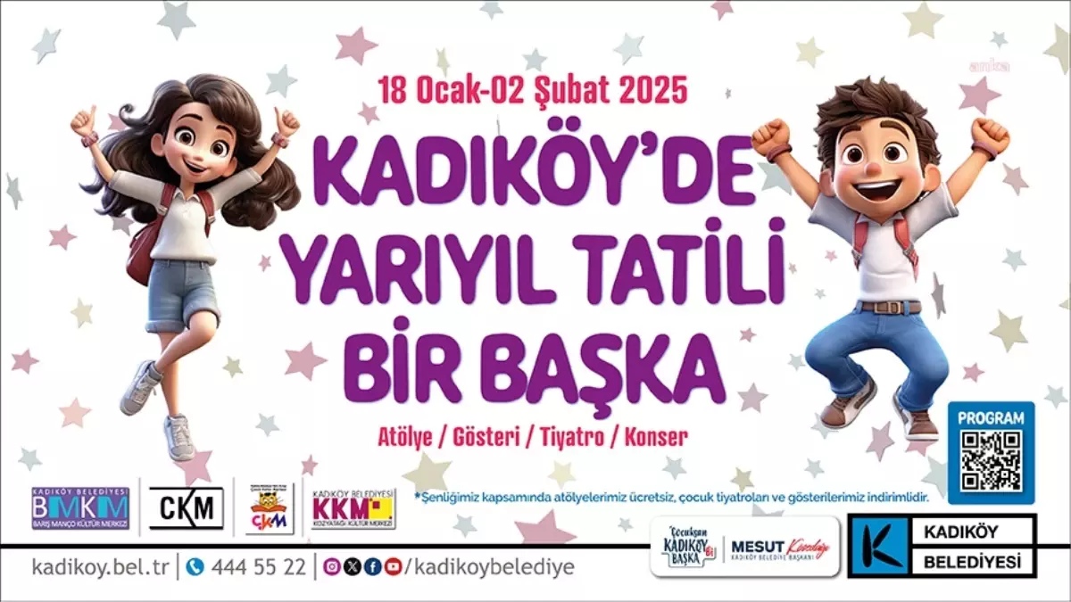 Kadıköy Belediyesi\'nden Yarıyıl Tatili Şenliği