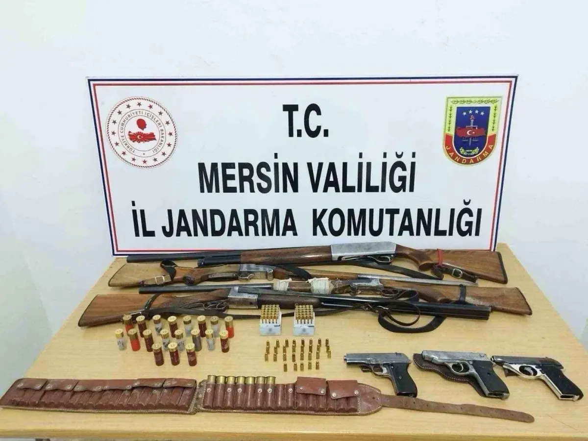 Mersin\'de Silah Operasyonu: 7 Silah Ele Geçirildi