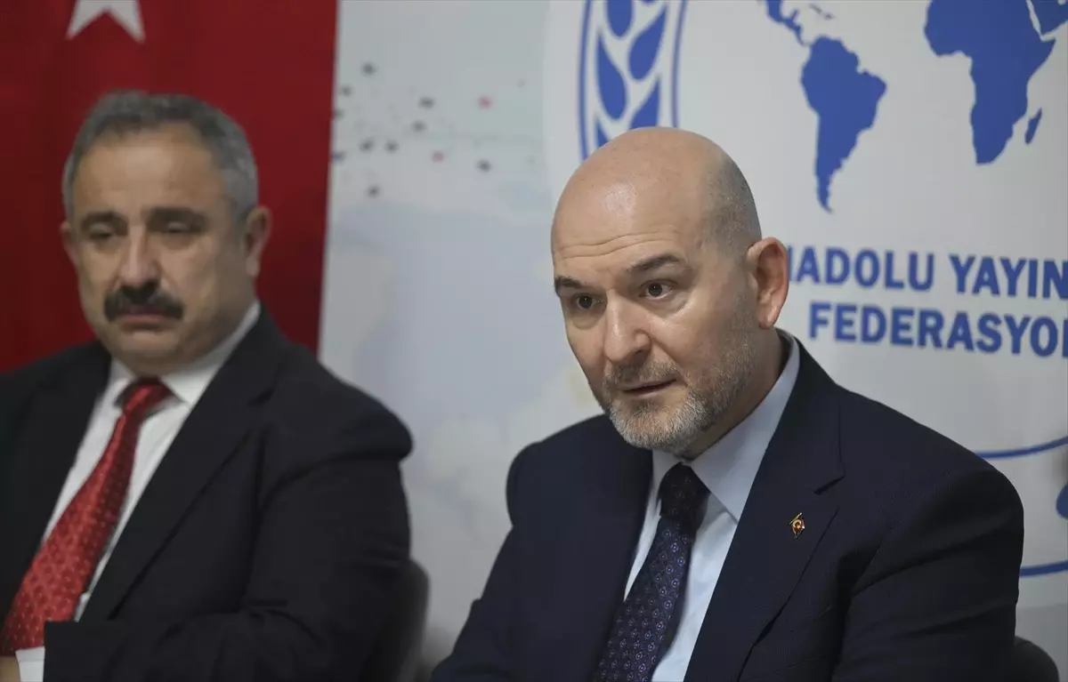 TBMM İçişleri Komisyonu Başkanı Soylu, Anadolu Yayıncılar Federasyonunda soruları yanıtladı Açıklaması