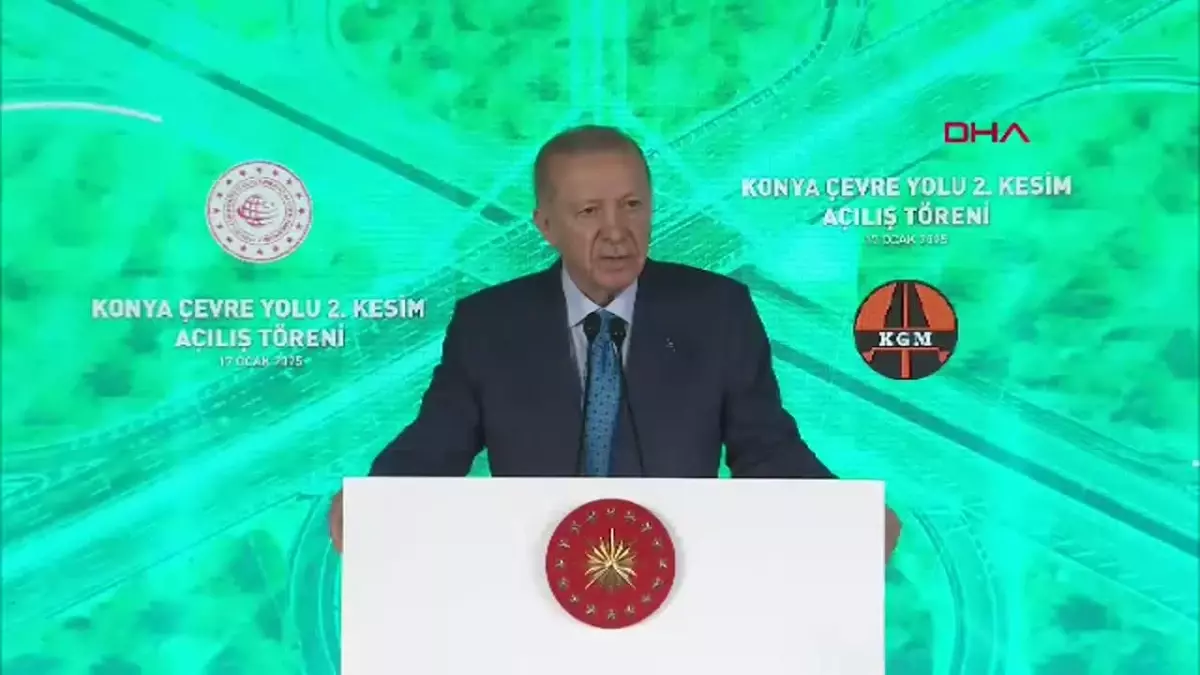 Cumhurbaşkanı Erdoğan: Konya\'mızın bölünmüş yol uzunluğunu tam 1286 kilometreye çıkardık