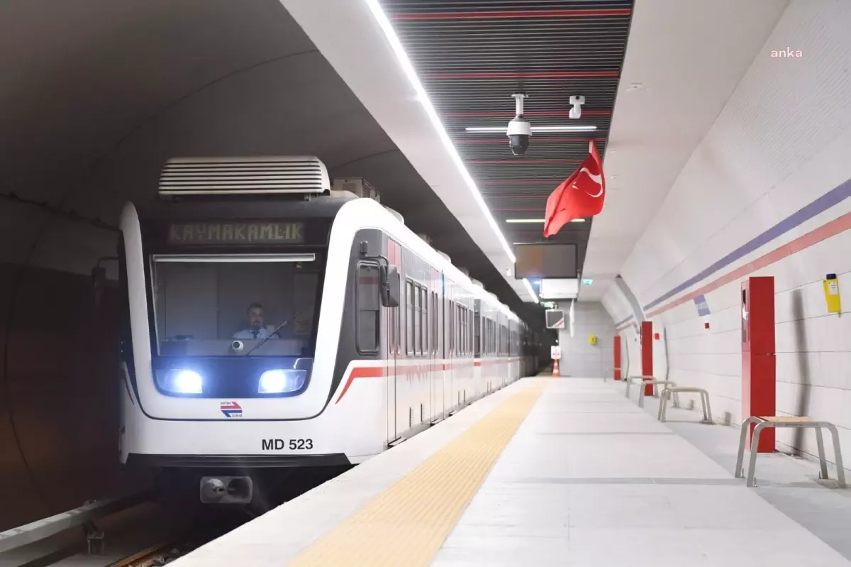 İzmir Metro\'da Evka 3-Narlıdere Arası Pazar Günleri Kesintisiz Ulaşım