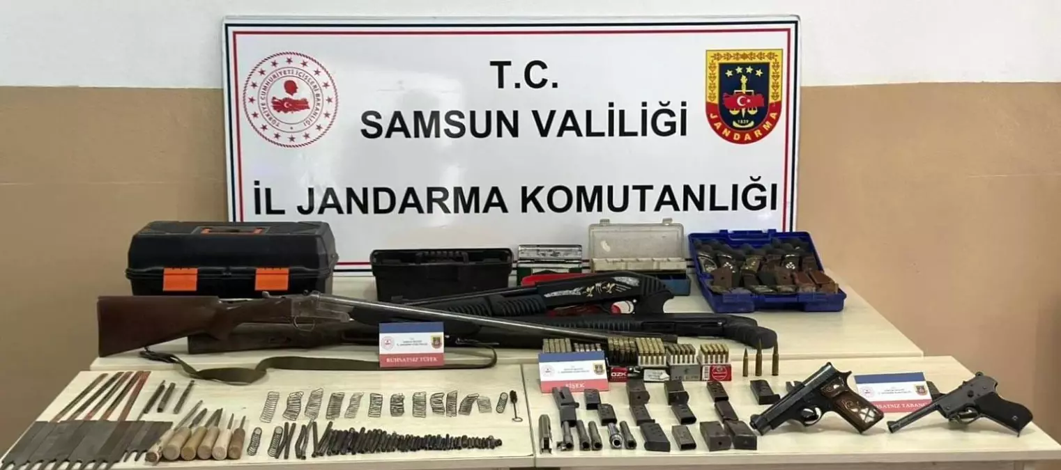 Samsun\'da Kaçak Silah İmalathanesi Ele Geçirildi