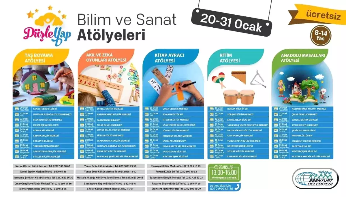 Esenyurt Belediyesi\'nden Tatil Dolu Etkinlik Programı