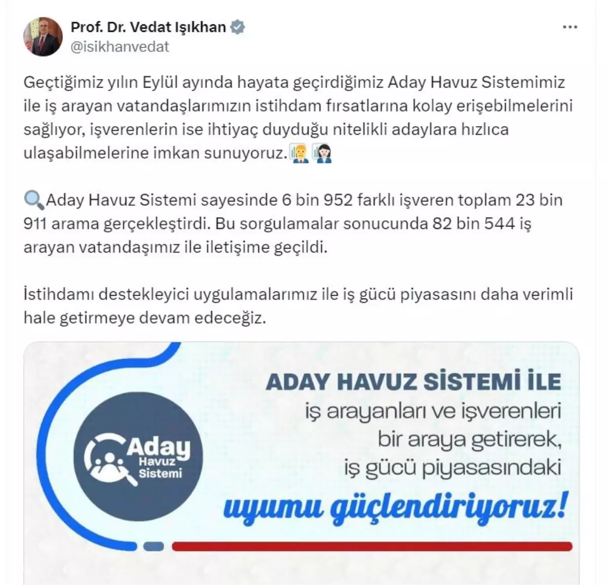 Aday Havuz Sistemi ile 82 Bin İş Arayana Ulaşıldı