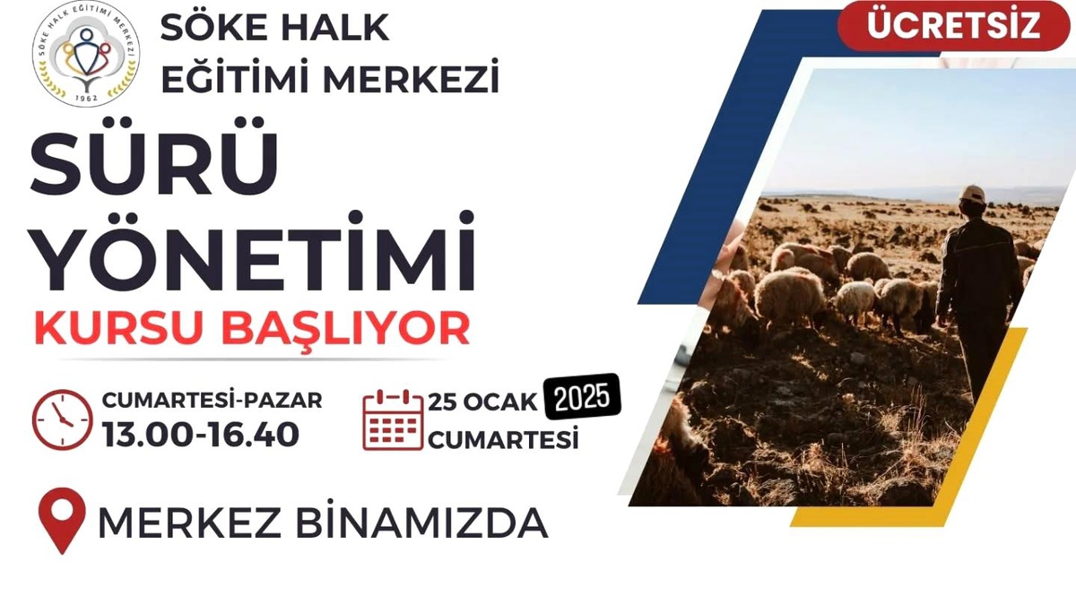 Söke\'de Sürü Yönetimi Kursu Başlıyor