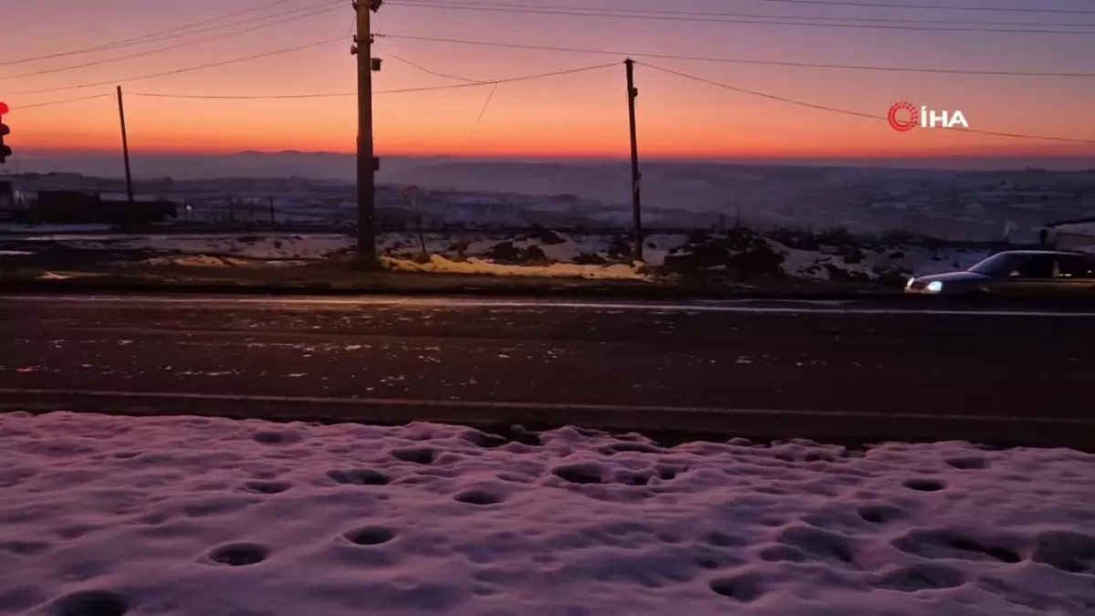 Tekirdağ\'da Gün Batımında Eşsiz Görüntü