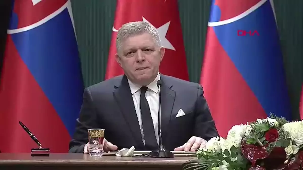 Cumhurbaşkanı Erdoğan, Slovak Cumhuriyeti Başbakanı Robert Fico ile ortak basın toplantısında konuştu