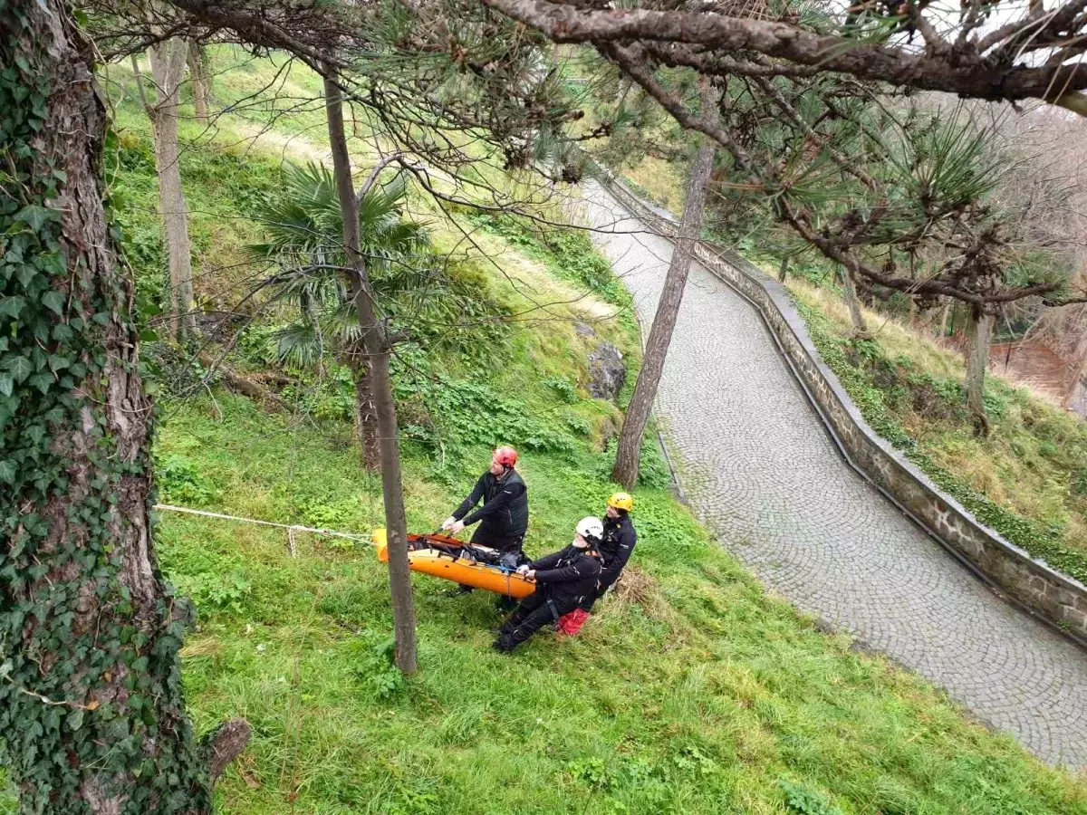 Giresun Kalesi\'nde Arama Kurtarma Eğitimi