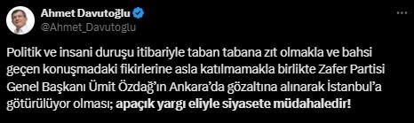 Ümit Özdağ'ın gözaltına alınmasına ardı ardına tepkiler