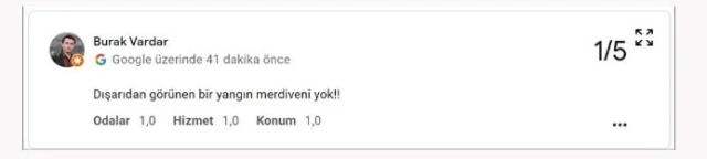 10 kişinin can verdiği otelin yorum sayfaları facianın geleceğini haber vermiş