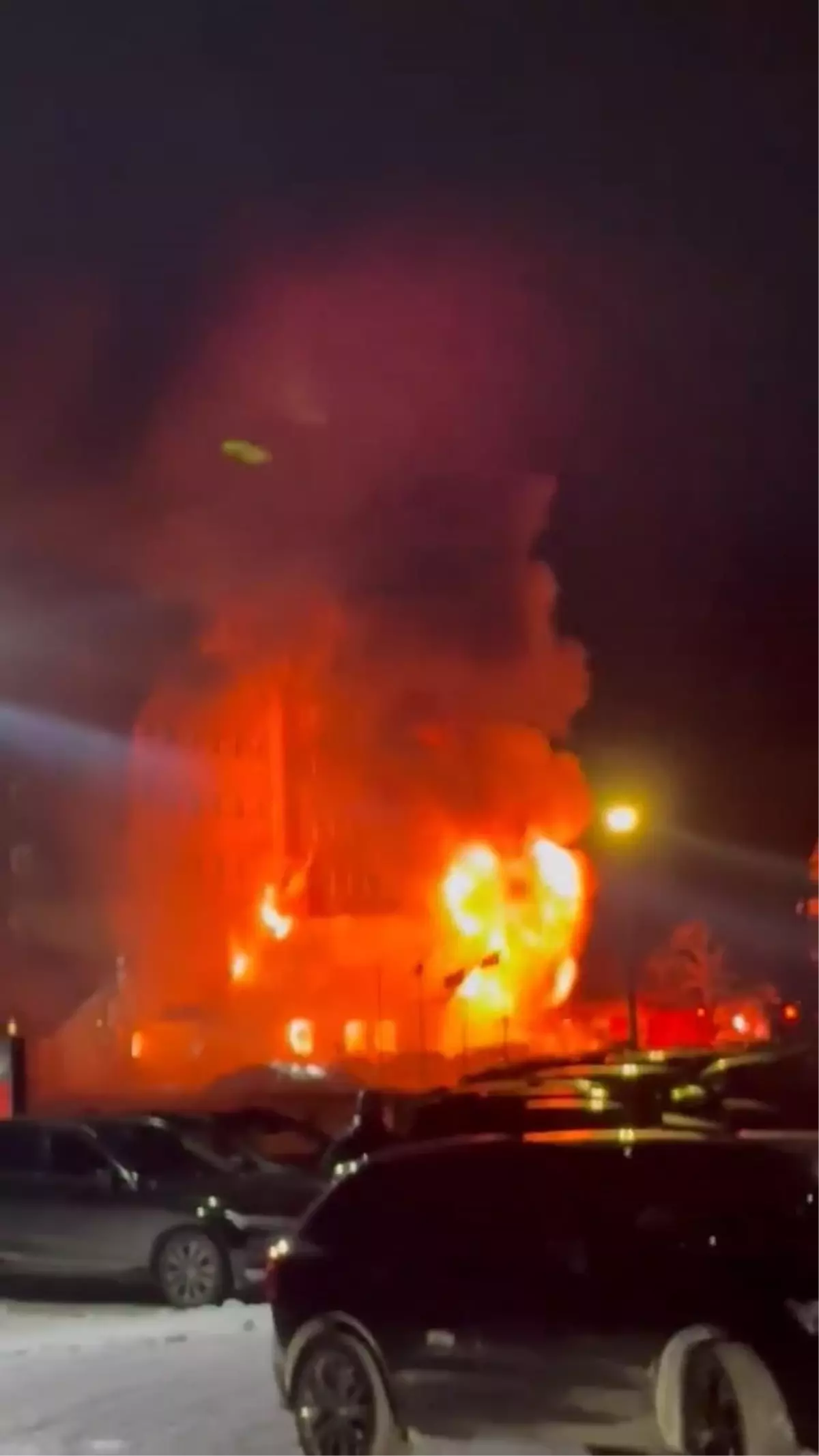 Bolu\'da Grand Kartal Otel\'de Yangın Çıktı