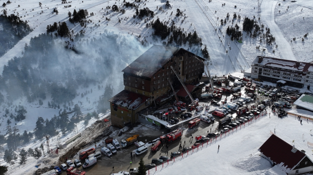 Bolu'da otel yangınında hayatını kaybedenlerin sayısı 66'ya yükseldi