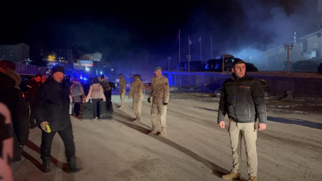 Bolu'daki otel yangınından ilk görüntüler