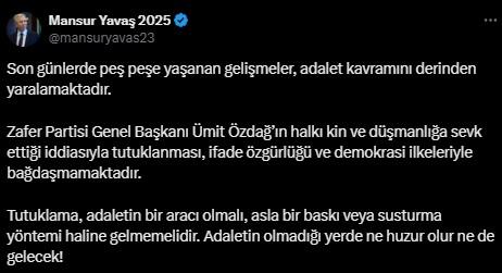 Özdağ'ın tutuklanmasına siyasilerden ardı ardına tepkiler