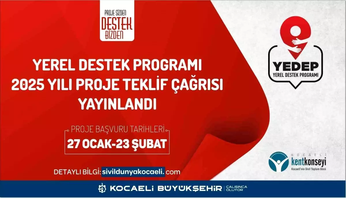 Kocaeli Yerel Destek Programı (YEDEP) 2025 Proje Teklif Çağrısı Yayınlandı