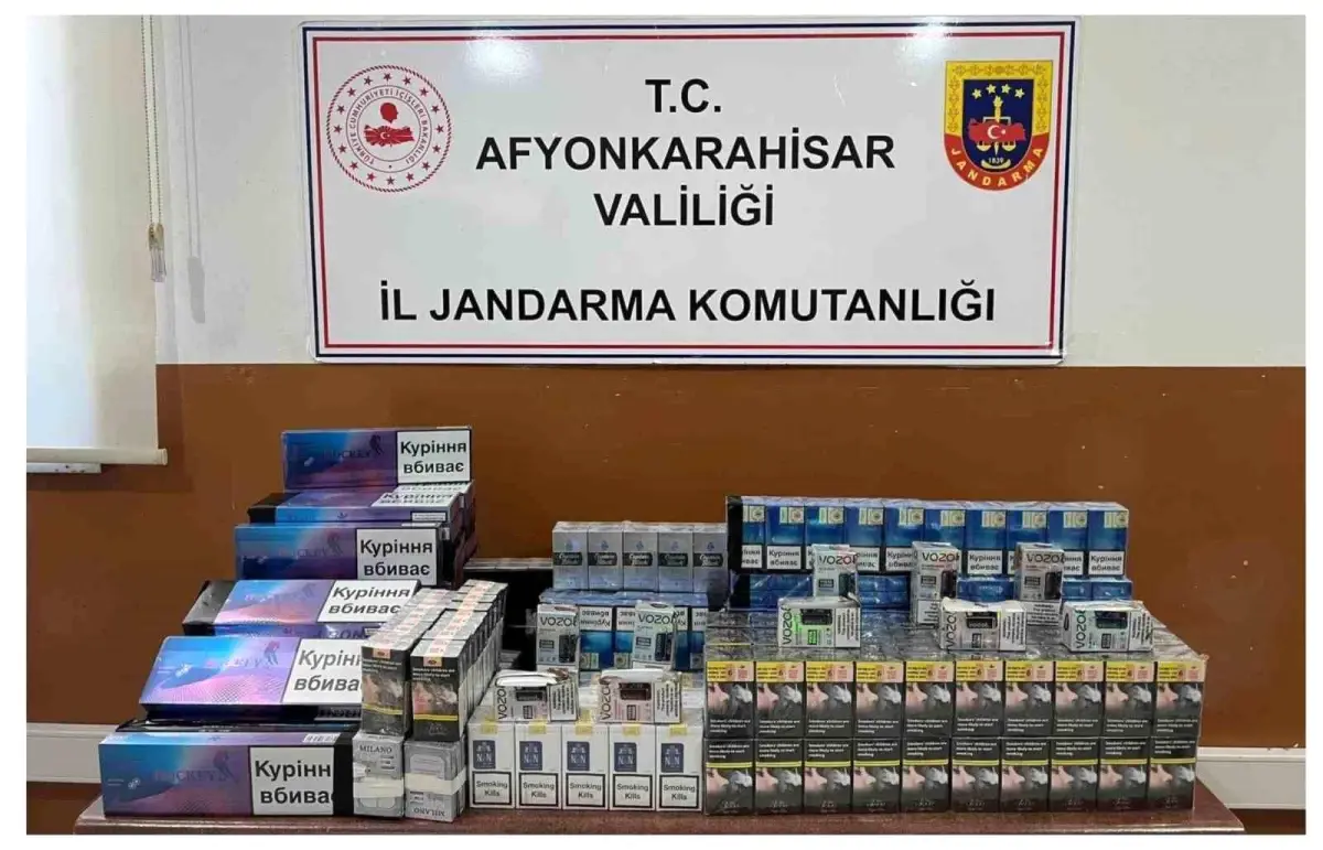 Afyonkarahisar’da Kaçak Sigara Operasyonu