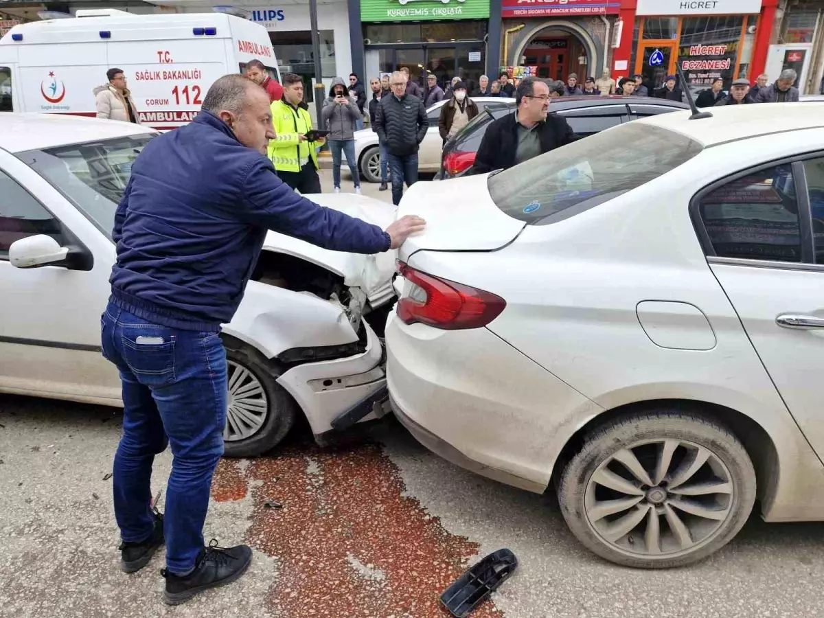 Çorum\'da Trafik Kazası: 1 Yaralı