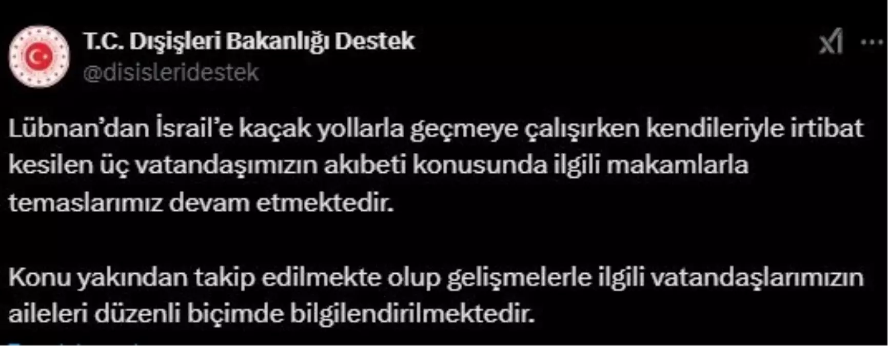 Dışişleri Bakanlığı\'ndan Kaçak Geçiş Açıklaması