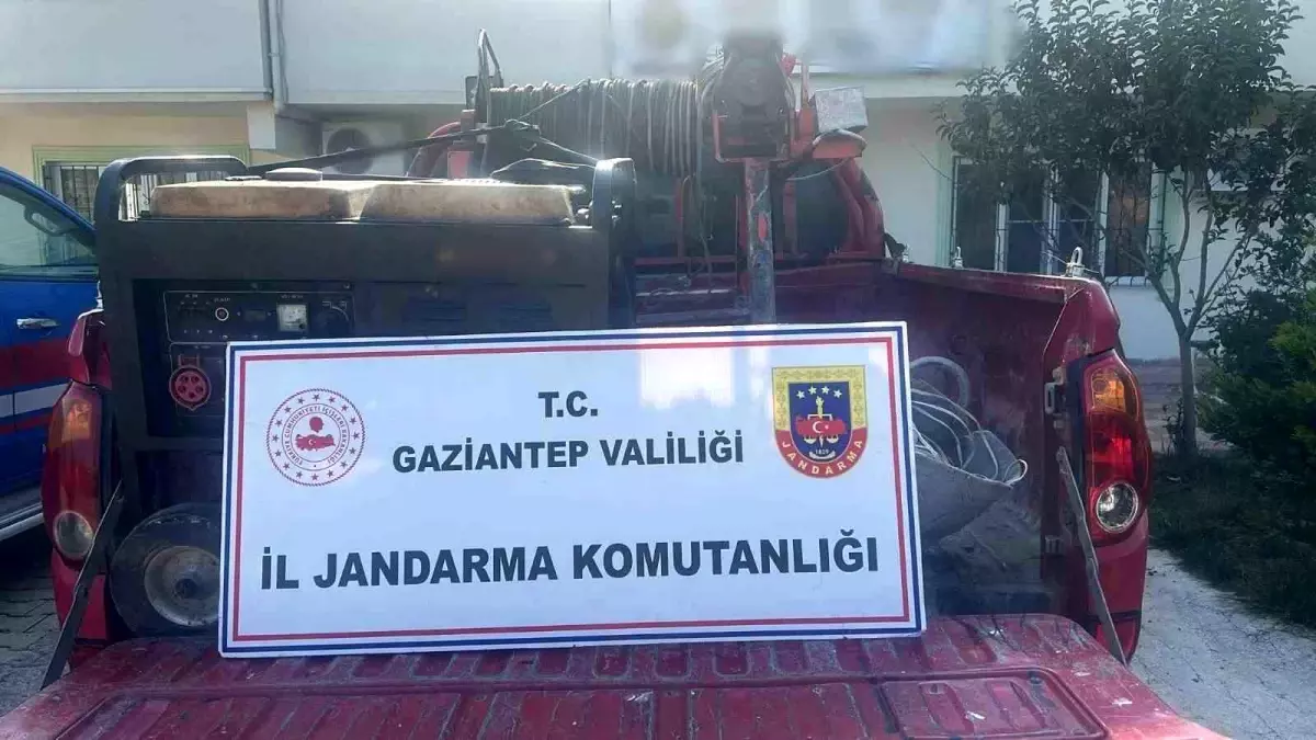 Gaziantep\'te İzinsiz Maden Operasyonu