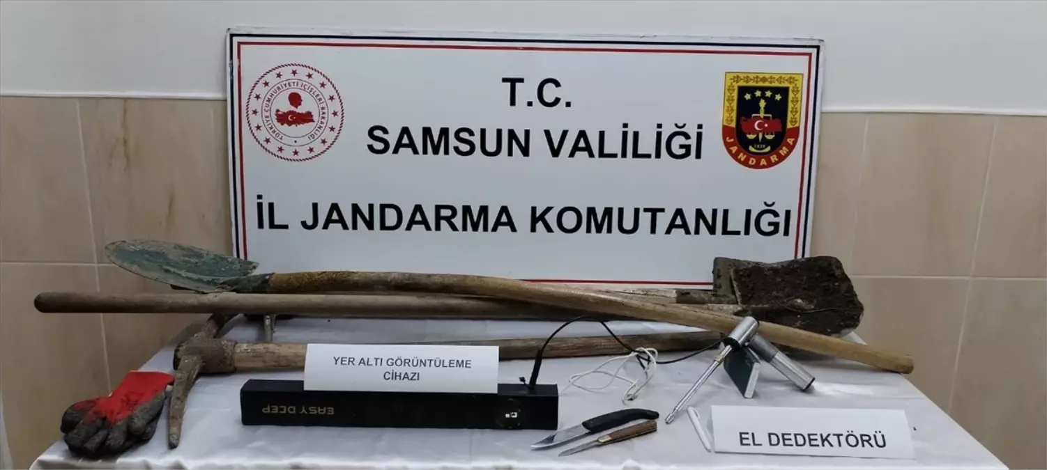 Samsun\'da Kaçak Kazı Operasyonu